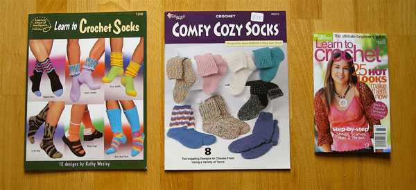 crochet sock books